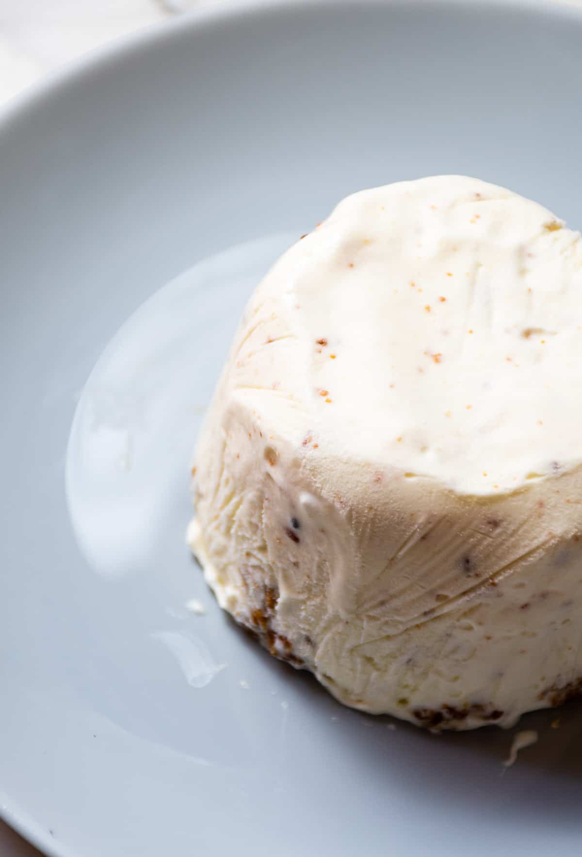 close-up of vanilla ice cream