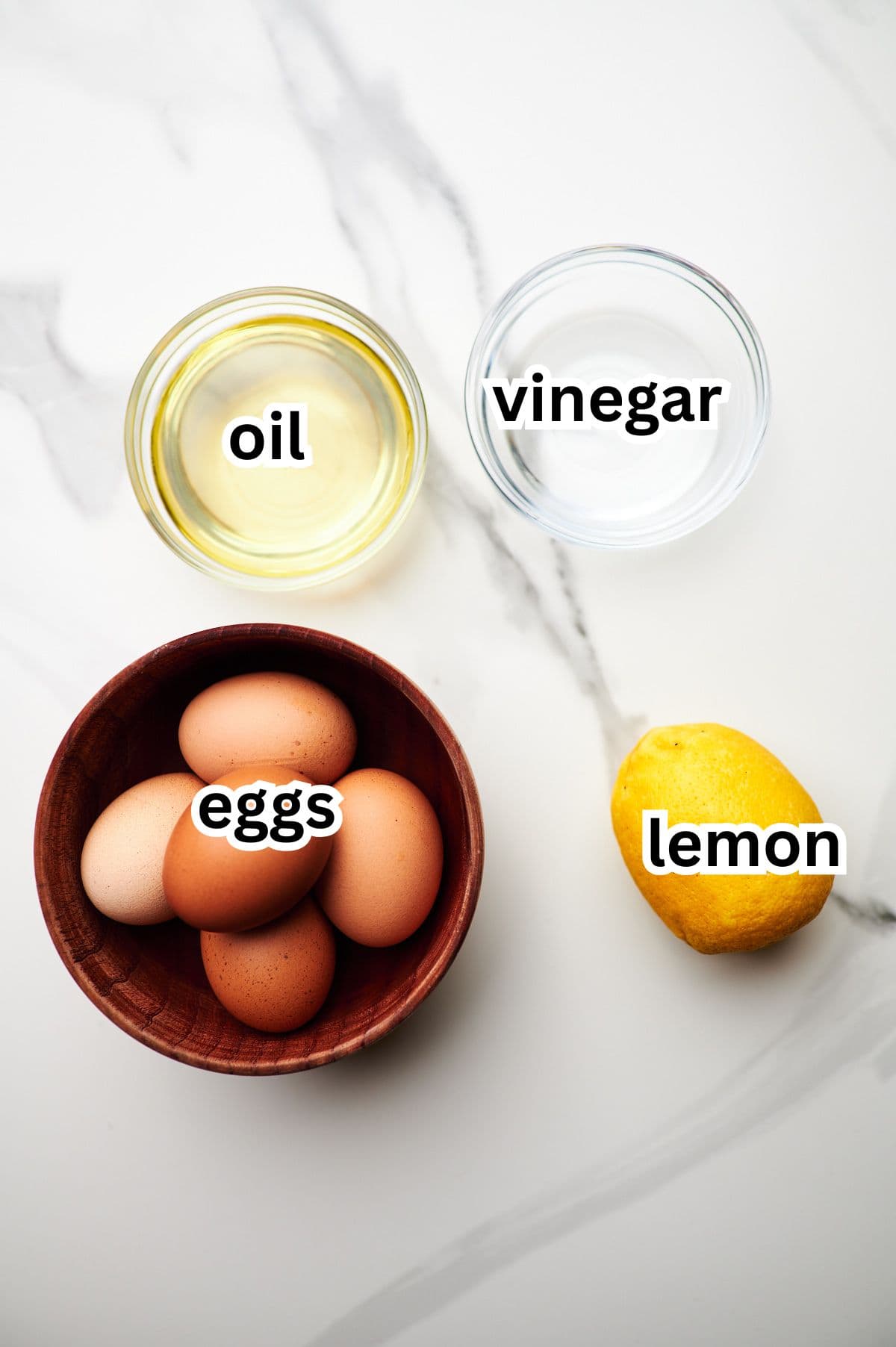 ingredients to make mayonnaise