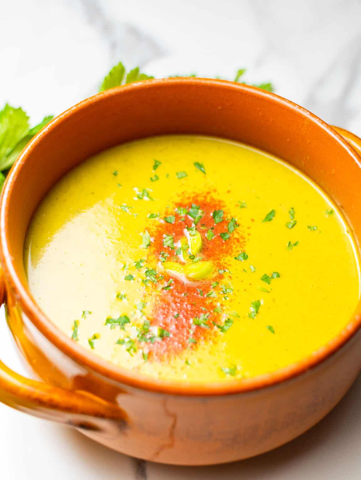 The Best Carrot and Celery Soup Ambitious Foodie