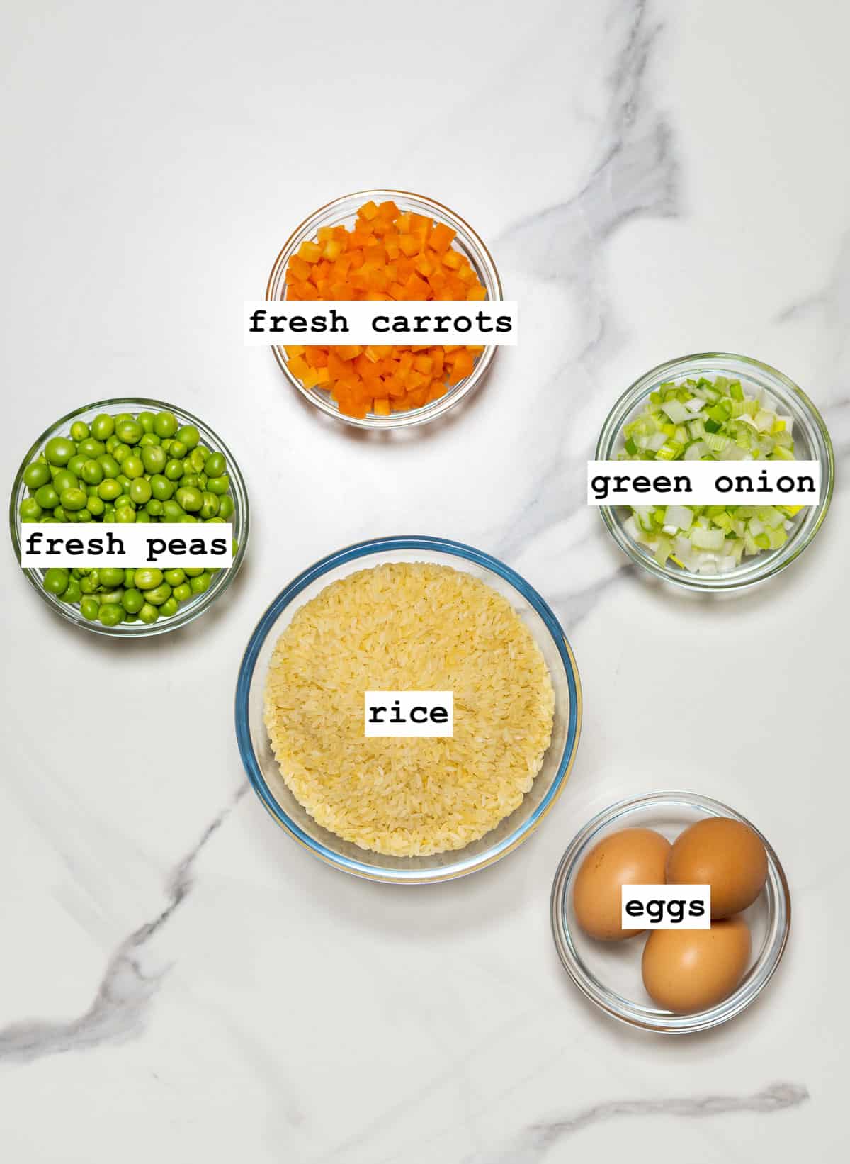 ingredients to make instant pot fried rice