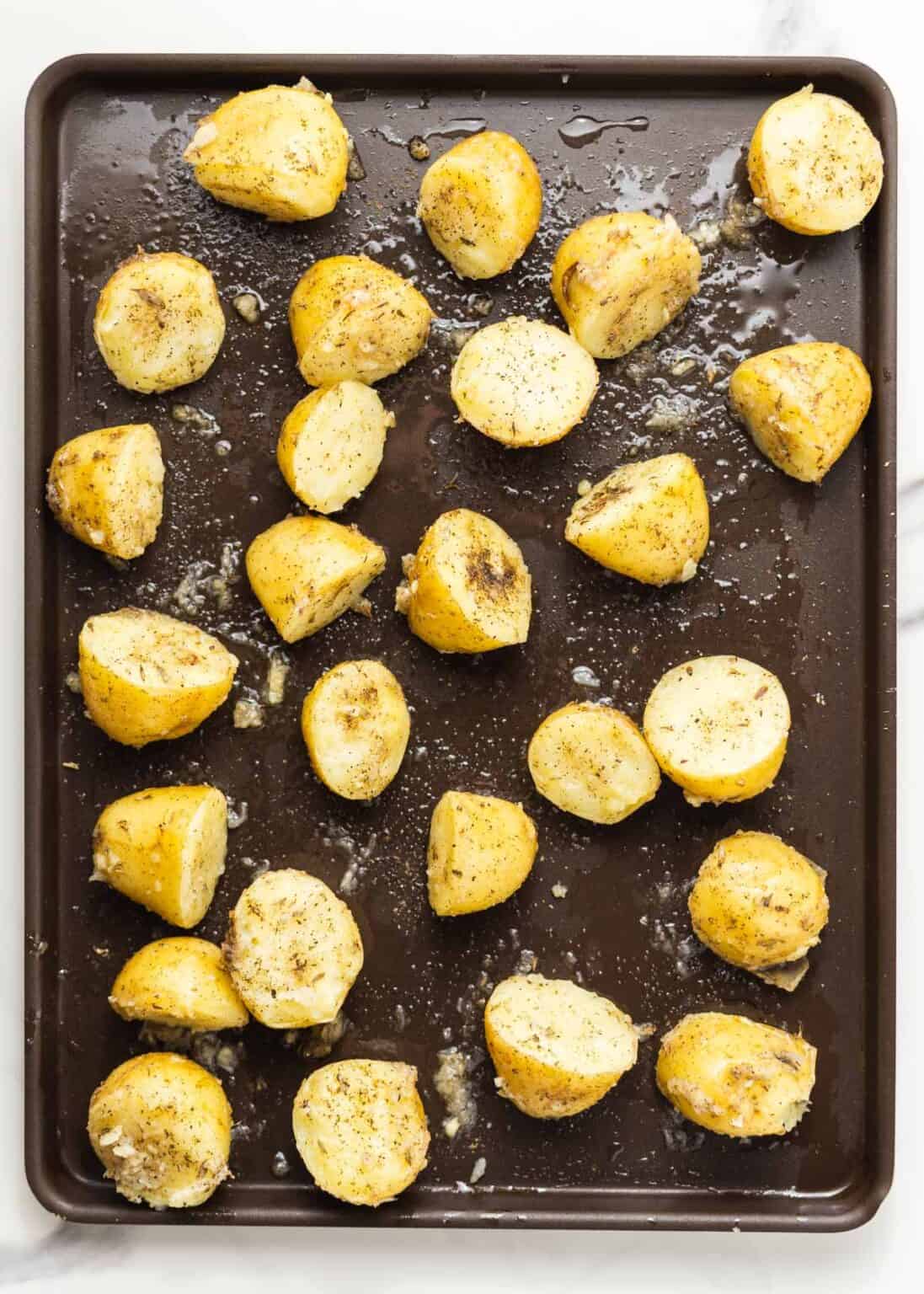Oven Roasted Yukon Gold Potatoes Ambitious Foodie