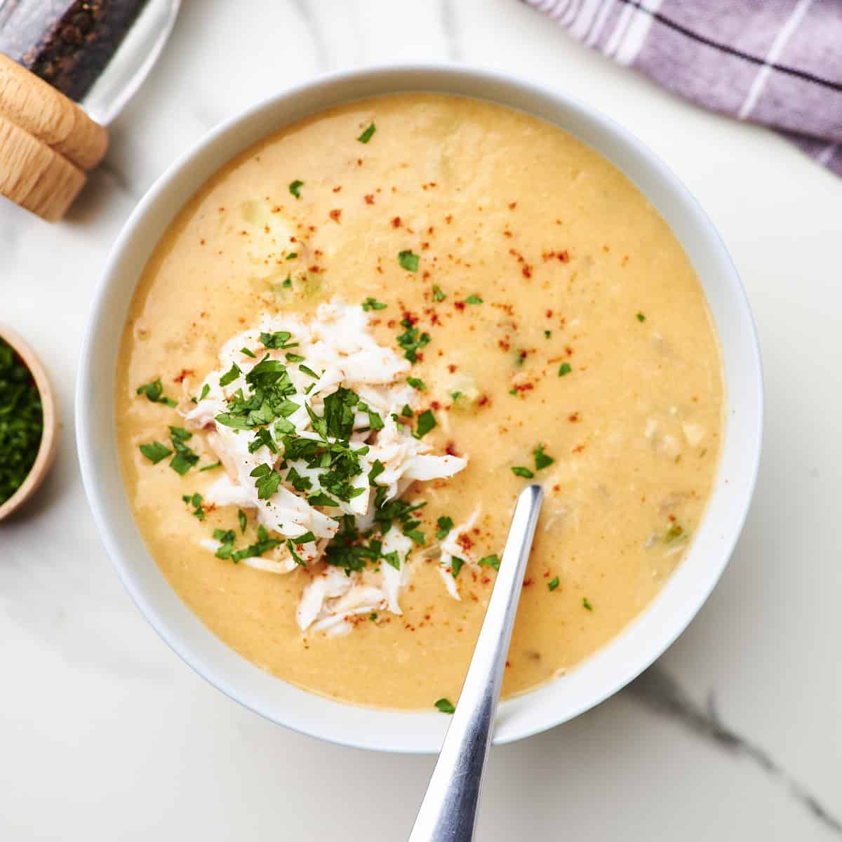 30 Minute Rich & Creamy Crab Soup