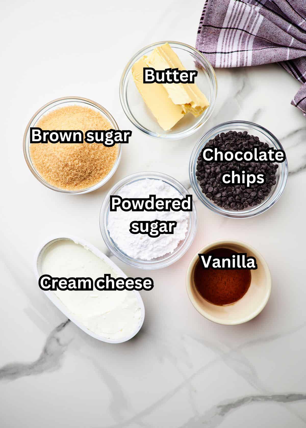 chocolate chip dip ingredients